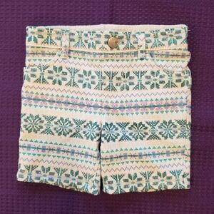 The Children's Place Patterned Shorts - Green and Blue